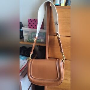 Zara Crossbody brown bag with flap